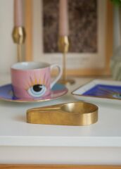 The Mia BRS0147 Brass Pirinç İnce Küllük 12*7