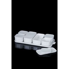 Acar 10874 Pure White 6 Lı Porselen Kahvaltılık