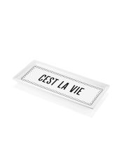 The Mia PRS0185 Cest La Vie Dikdörtgen Servis 35x16 cm