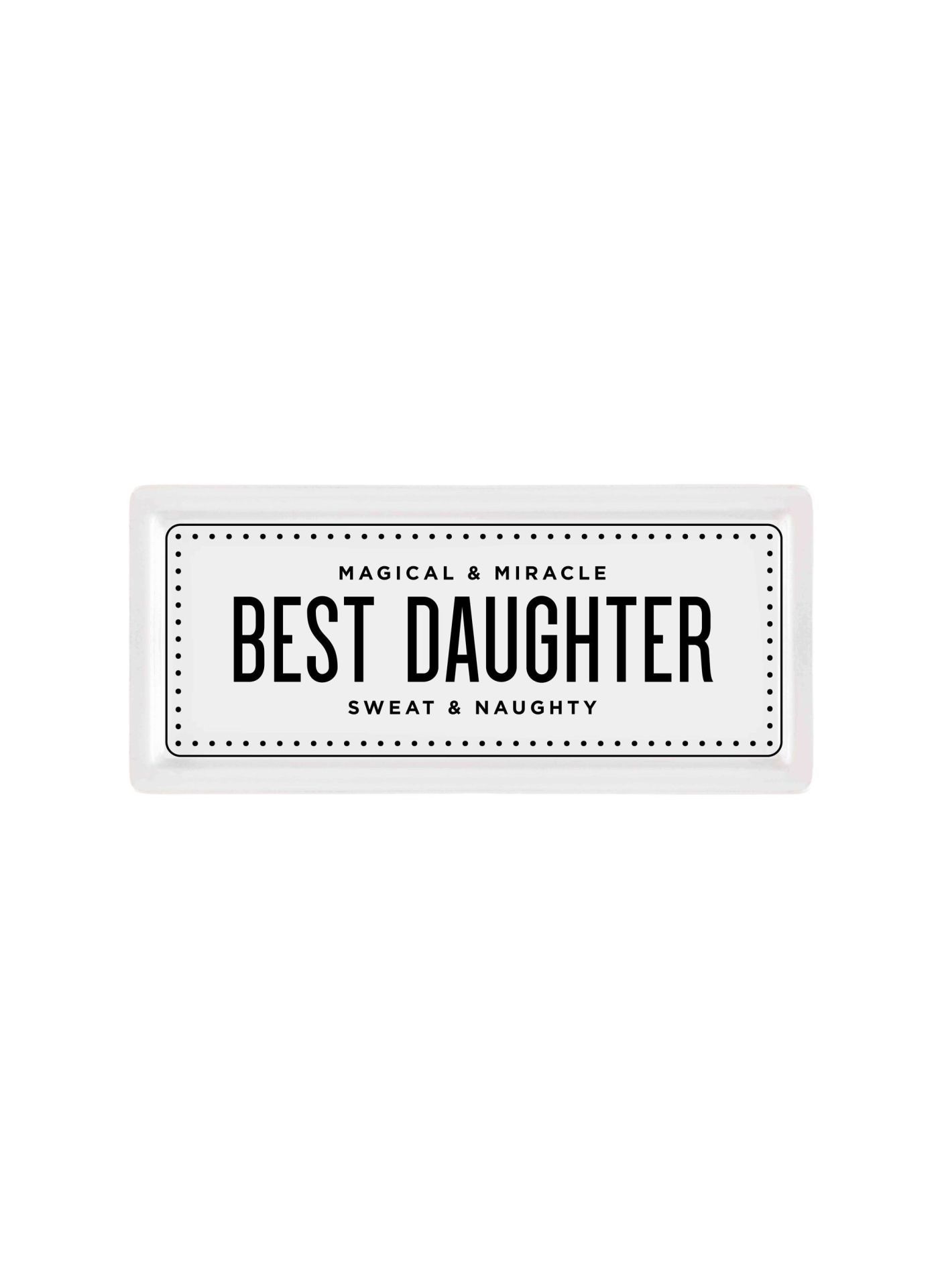 The Mia PRS0177 Best Daughter Dikdörtgen Servis 35x16 cm