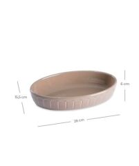 Acar 5599 Mina Porselen Oval Fırın Kabı 26 Cm