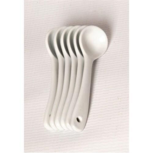 Kosova GSA-27 Porselen Küçük Sade 6 Lı Kaşık 10,5 Cm