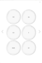 The Mia SMR0001 Summertime Servis Tabağı 6 Lı Set - 26 cm