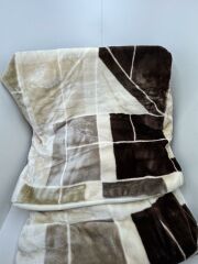 Pololife Zara Kareli Battaniye Kahve Tek Kişilik 160x220