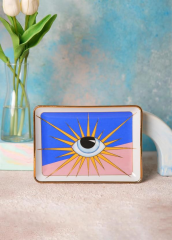 The Mia EYE003 Eye Dekoratif Tabak 18x13 Cm