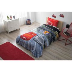 Taç Lisanslı Disney Cars 3 Yatak Örtüsü Tek Kişilik