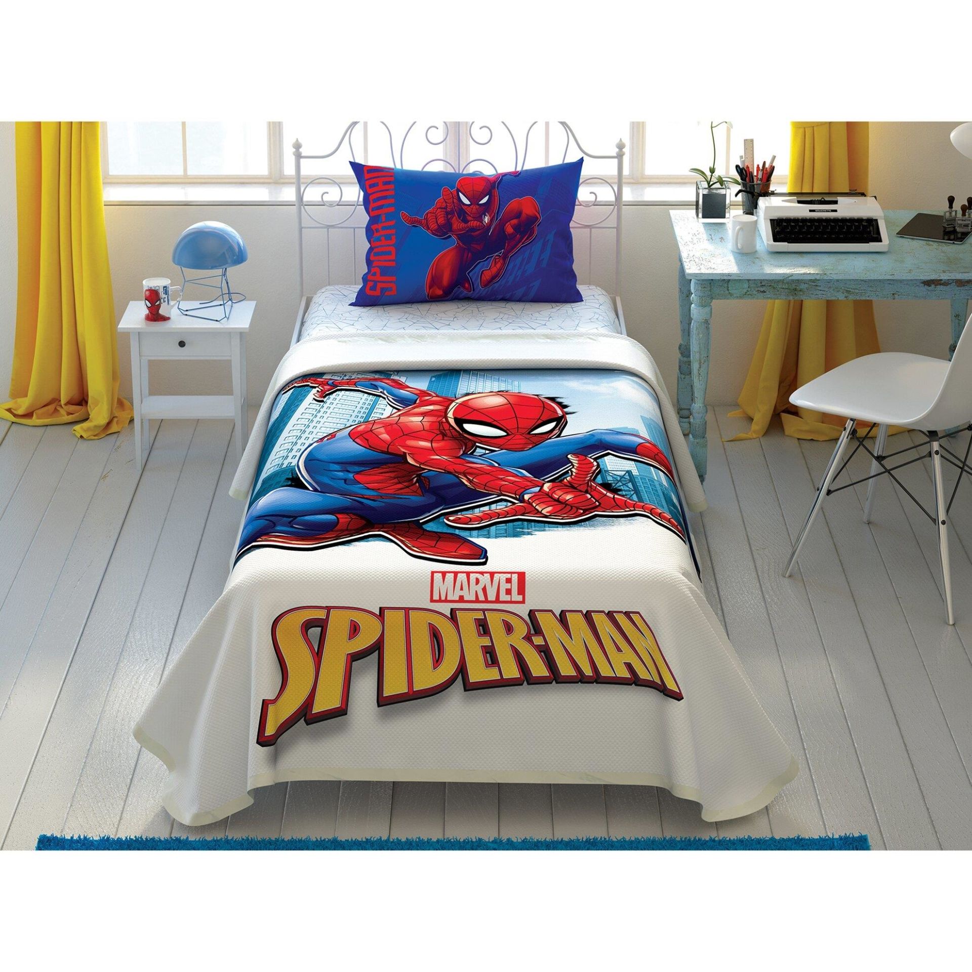 Taç Spiderman Jump Pike Takımı Tek Kişilik
