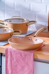 Acar 6765 Ultimate Pro 5 Parça Tencere Seti Rose Gold
