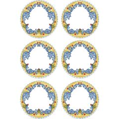 The Mia LMN002 Limoncello Servis Tabağı 6 Lı Set - 26 cm