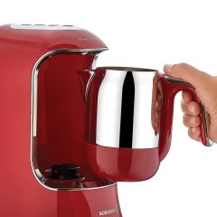 Korkmaz A862 Kahvekolik Aqua Kırmızı/Krom Kahve Makinesi