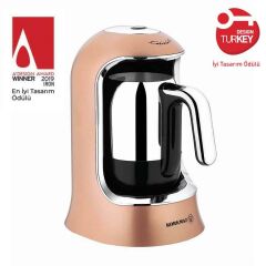 Korkmaz A860-06 Kahvekolik Rosagold/Krom Kahve Makinesi