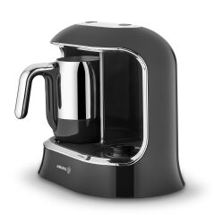 Korkmaz A861-01 Kahvekolik Twin Siyah/Krom Kahve Makinesi