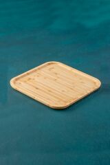 Acar 25 Bambu Kare Sunumluk Tabak 20 Cm