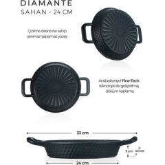 Acar XDD-22-0032 Diamente Black Sahan 24 Cm