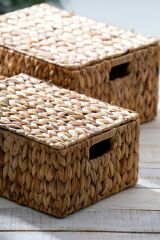 Acar 314 Wicker 3 Lü Dekoratif Hasır Sepet