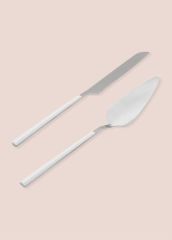The Mia CKB0249 Bianco Pasta Servis Takımı 2 Parça Gümüş
