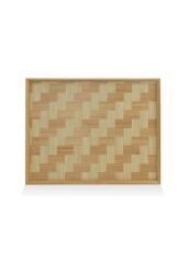 The Mia TPS0065 Wicker Bambu Tepsi 40x31 Cm