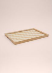 The Mia TPS0065 Wicker Bambu Tepsi 40x31 Cm
