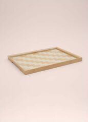 The Mia TPS0065 Wicker Bambu Tepsi 40x31 Cm
