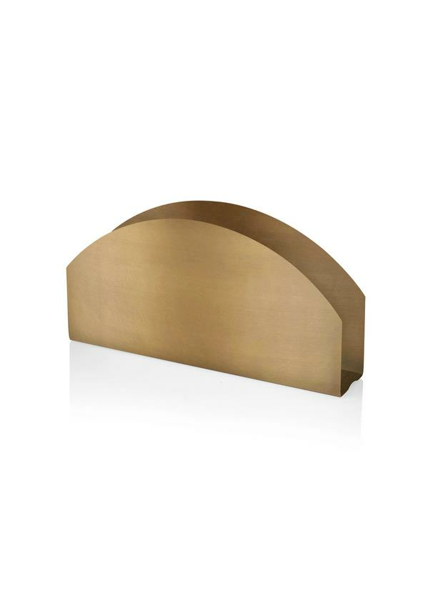 The Mia PCT0016 Peçetelik Gold Kaplama 16 x 8 Cm