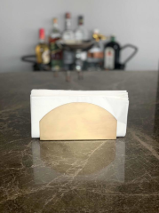 The Mia PCT0016 Peçetelik Gold Kaplama 16 x 8 Cm