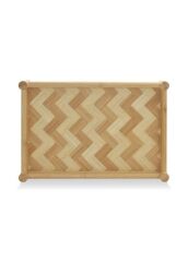 The Mia TPS0071 Wicker Bambu Tepsi 41x28 Cm
