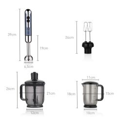 Korkmaz A447-13 Mia Mega Blender Set Azura/Krom