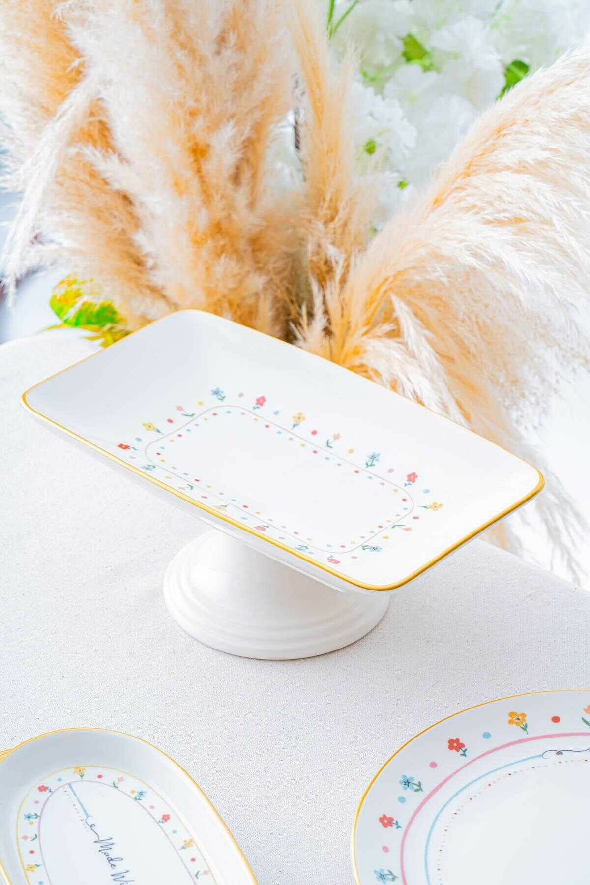 Acar 7731 Livaldi Ayaklı Çikolata Tabağı 28 x 16 Cm