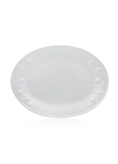 The Mia GRD0001 Grande Servis Tabağı Beyaz 48x36 Cm