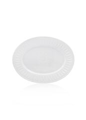 The Mia GRD0004 Grande Servis Tabağı Beyaz 50x37 Cm