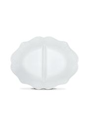 The Mia GRD0006 Grande Servis Tabağı Beyaz 41x32 Cm