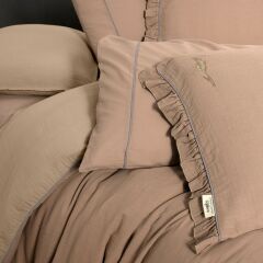 Sarev Kenyon V1 Bej Comfort Nevresim Takımı Çift Kişilik