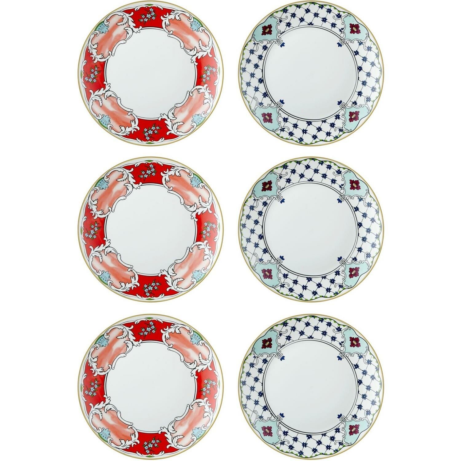 The Mia DNR0057 Amore Pasta Tabağı 6 Lı Set - 21 cm