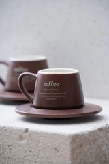 Acar 7459 Blush 2 Li Kahve Fincan Takımı Bordo