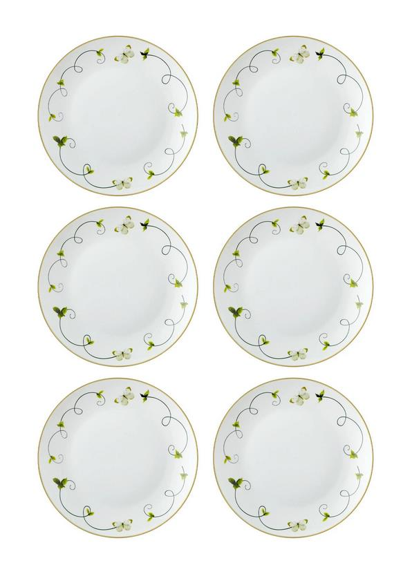 The Mia DNR0067 Butterfly Pasta Tabağı 6 Lı Set - 21 cm