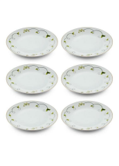 The Mia DNR0067 Butterfly Pasta Tabağı 6 Lı Set - 21 cm
