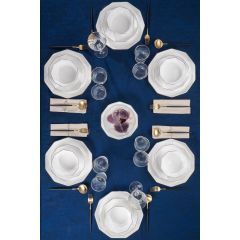 Acar 12192 Diamond Collection 6 Kişilik 24 Parça Porselen Yemek Takımı
