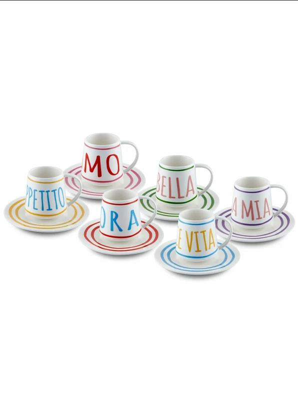 The Mia CUP0058 Ti Amo 6 Lı Türk Kahve Fincan Takımı 100 cc