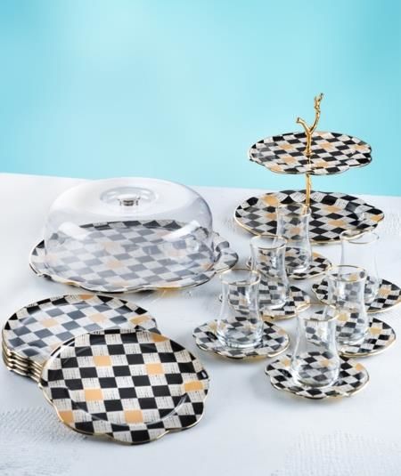 Acar 275 Enzo Chess 21 Parça Cam İkram Seti