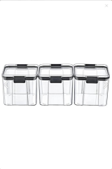 Krdln FT-101 3 Lü Kilitli Orta Boy Saklama Kapları 700 ml