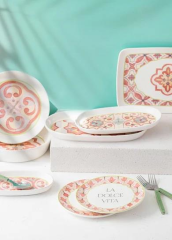 The Mia DVT0001 Dolce Vita 6 Lı Pasta Tabağı Seti - 19 cm