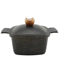 Acar 10467 Liya Döküm Tencere Siyah 24 Cm