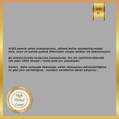 Sarev Kırman V1 Saten Nevresim Takımı Çift Kişilik