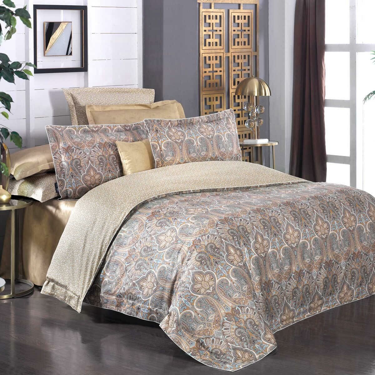 Sarev Isfahan V3 Saten Nevresim Takımı King Size