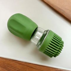 Silikon Hazneli Fırçalı Yağlık 300 ml Yeşil