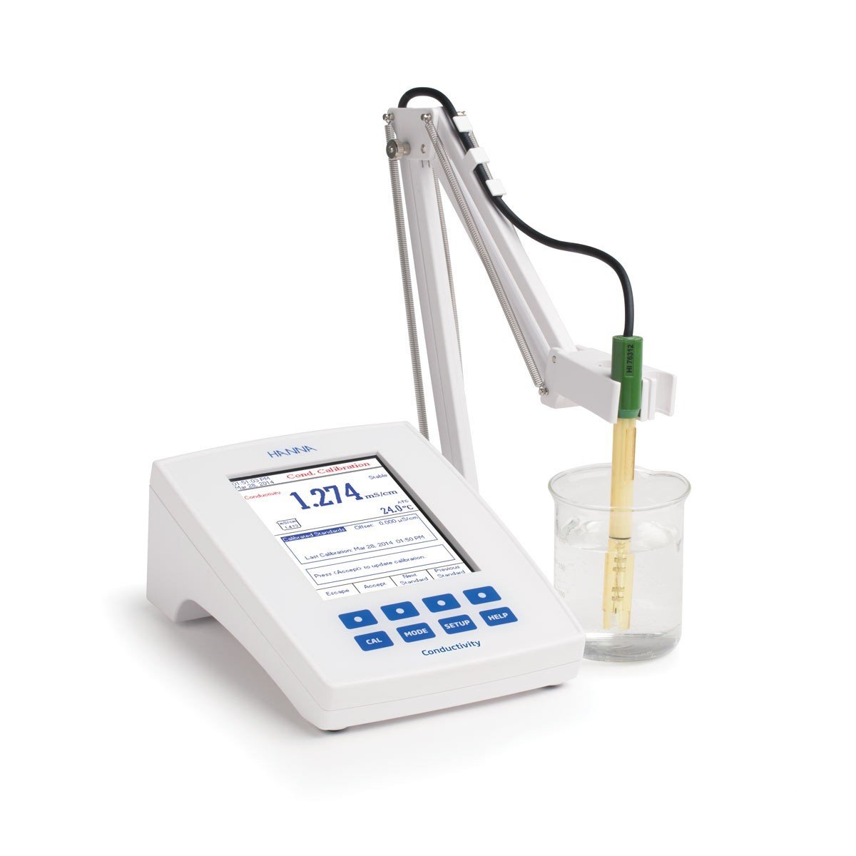 HANNA HI5321-02 - Laboratuvar Araştırma Sınıfı Masaüstü EC / TDS / Tuzluluk / ATC / Direnç Ölçer