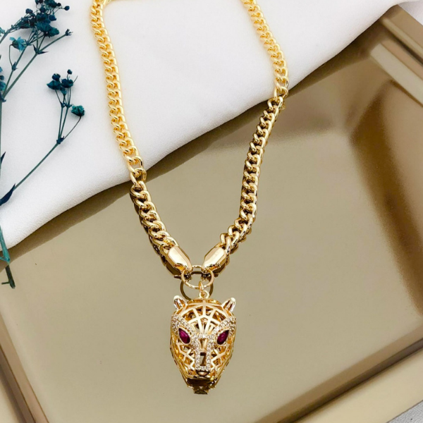 Kaplan Gold Tasarım Kolye