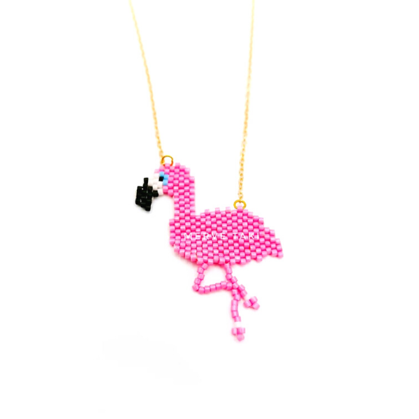 Miyuki Flamingo Kolye