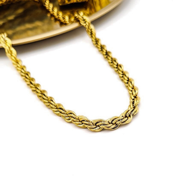 Çelik Burgu Gold Kolye