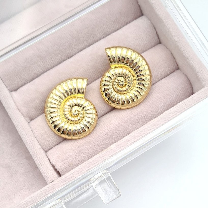 Salyangoz Gold Küpe